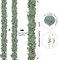 2 Pack 5.9ft Eucalyptus Garland, Artificial Greenery Garland Fake Silver Dollar Eucalyptus Leaves Spring Garland Wreath Vines for Wedding Table Party Mantle Bedroom Wall Room Decor